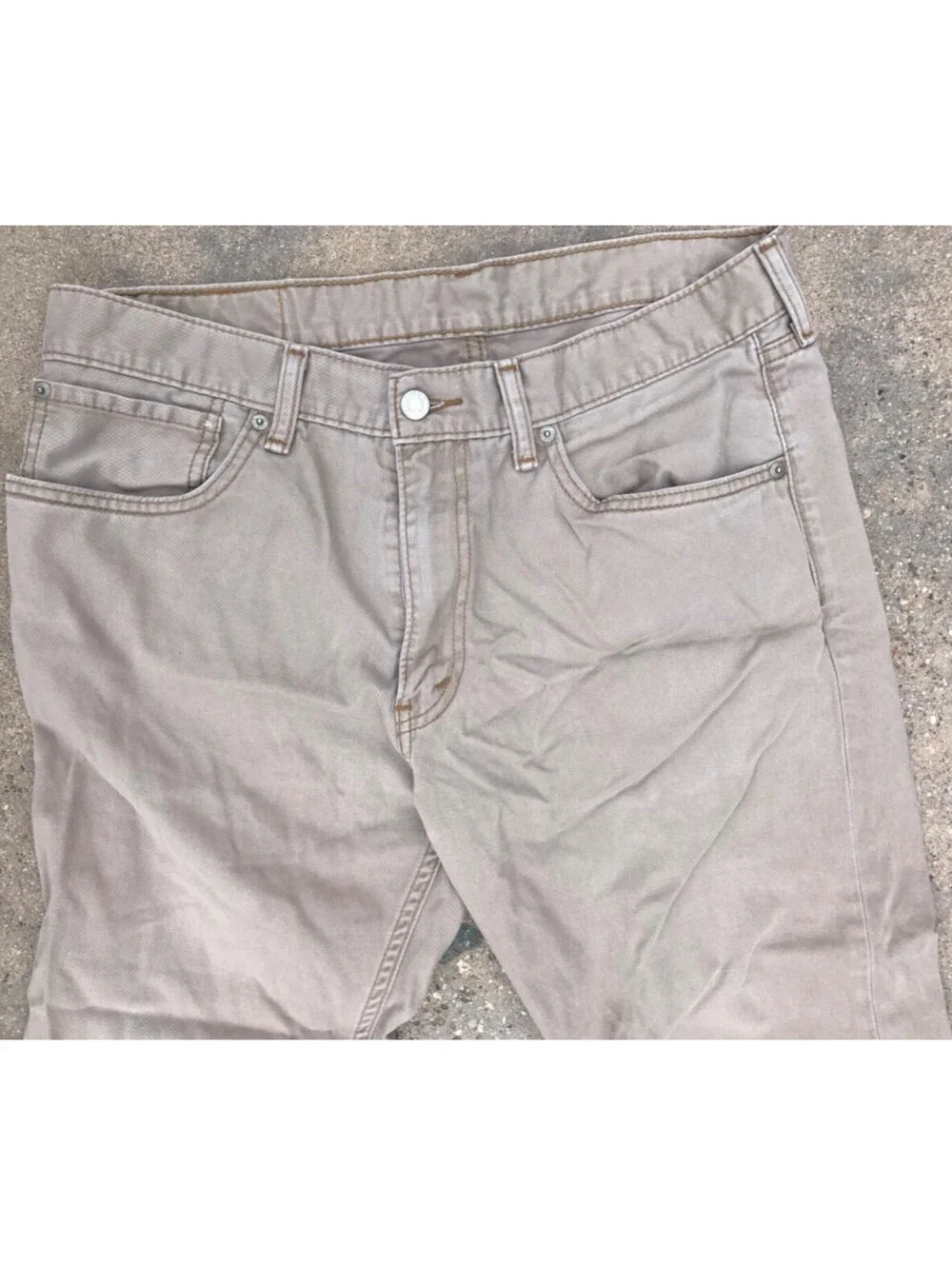 Levi's 508 Regular Taper Tan Cotton Denim Jeans 34